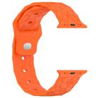 Football Texture Silicone Watch Band For Apple Watch Series 10 46mm(Orange) - 3