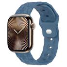 Football Texture Silicone Watch Band For Apple Watch Series 10 46mm(Blue) - 1