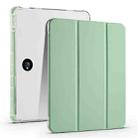 For OPPO Pad 2 11.6 2023 3-fold Clear TPU Smart Leather Tablet Case with Pen Slot(Green) - 1