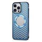 For iPhone 12 Pro Max MagSafe Magnetic Metal Cooling Phone Case(Sierra Blue) - 1