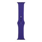 For Apple Watch Series 9&8&7 41mm / SE 3&SE 2&6&SE&5&4 40mm / 3&2&1 38mm Silicone Watch Band, Long Section (Men)(Dark Purple) - 1
