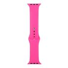 For Apple Watch Series 9&8&7 41mm / SE 3&SE 2&6&SE&5&4 40mm / 3&2&1 38mm Silicone Watch Band, Long Section (Men)(Pink) - 1