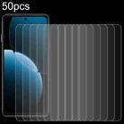 For Huawei Enjoy 80 50pcs 0.26mm 9H 2.5D Tempered Glass Film - 1