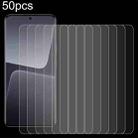 For Xiaomi 13T 50pcs 0.26mm 9H 2.5D Tempered Glass Film - 1