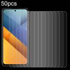 For Xiaomi Poco M6 4G 50pcs 0.26mm 9H 2.5D Tempered Glass Film - 1