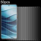 For Xiaomi Redmi Note 14 5G 50pcs 0.26mm 9H 2.5D Tempered Glass Film - 1