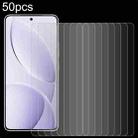 For Xiaomi Redmi K80 / K80 Pro 50pcs 0.26mm 9H 2.5D Tempered Glass Film - 1