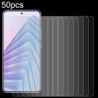 For Xiaomi Redmi Note 14 5G India 50pcs 0.26mm 9H 2.5D Tempered Glass Film - 1