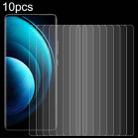 For vivo X100 10pcs 0.26mm 9H 2.5D Tempered Glass Film - 1