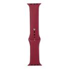 For Apple Watch Series 9&8&7 41mm / SE 3&SE 2&6&SE&5&4 40mm / 3&2&1 38mm Silicone Watch Band, Long Section (Men)(Cherries) - 1