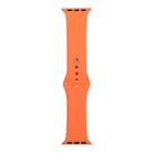 For Apple Watch Series 8&7 41mm / SE 2&6&SE&5&4 40mm / 3&2&1 38mm Silicone Watch Band, Long Section (Men)(Papaya) - 1