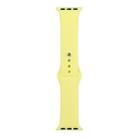 For Apple Watch Ultra 49mm&Watch Ultra 2 49mm / Series 9&8&7 45mm / SE 3&SE 2&6&SE&5&4 44mm / 3&2&1 42mm Silicone Watch Band, Long Section (Men)(Shiny Yellow) - 1