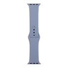 For Apple Watch Ultra 49mm&Watch Ultra 2 49mm / Series 9&8&7 45mm / SE 3&SE 2&6&SE&5&4 44mm / 3&2&1 42mm Silicone Watch Band, Long Section (Men)(Lavender Grey) - 1