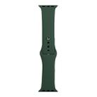 For Apple Watch Ultra 49mm&Watch Ultra 2 49mm / Series 9&8&7 45mm / SE 3&SE 2&6&SE&5&4 44mm / 3&2&1 42mm Silicone Watch Band, Long Section (Men)(Forest Green) - 1