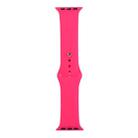 For Apple Watch Ultra 49mm&Watch Ultra 2 49mm / Series 9&8&7 45mm / SE 3&SE 2&6&SE&5&4 44mm / 3&2&1 42mm Silicone Watch Band, Long Section (Men)(Firefly Rose) - 1