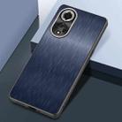For Huawei Nova 9 Pro Rain Silk Texture Shockproof Phone Case(Blue) - 1