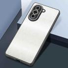 For Huawei Nova 10 Rain Silk Texture Shockproof Phone Case(White) - 1
