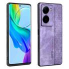 For vivo Y78 AZNS 3D Embossed Skin Feel Phone Case(Purple) - 1