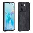 For vivo Y100 5G AZNS 3D Embossed Skin Feel Phone Case(Black) - 1