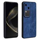 For vivo S18 AZNS 3D Embossed Skin Feel Phone Case(Sapphire Blue) - 1