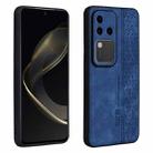For vivo S18 Pro AZNS 3D Embossed Skin Feel Phone Case(Sapphire Blue) - 1
