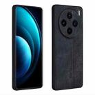 For vivo X100 Pro AZNS 3D Embossed Skin Feel Phone Case(Black) - 1