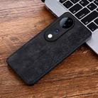 For vivo S19 Pro AZNS 3D Embossed Skin Feel Phone Case(Black) - 2