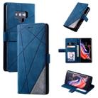 For Samsung Galaxy Note9 Skin Feel Splicing Horizontal Flip Leather Case with Holder & Card Slots & Wallet & Photo Frame(Blue) - 1