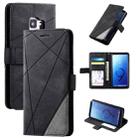 For Samsung Galaxy S9 Skin Feel Splicing Horizontal Flip Leather Case with Holder & Card Slots & Wallet & Photo Frame(Black) - 1