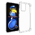 For Xiaomi Redmi Note 11T Pro / 12T Pro 5G Shockproof Non-slip Thickening TPU Phone Case(Transparent) - 1