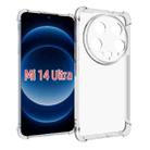 For Xiaomi 14 Ultra Shockproof Non-slip Thickening TPU Phone Case(Transparent) - 1