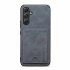 For Samsung Galaxy A54 5G Denior PU Back Cover Card Slot Holder Phone Case(Grey) - 1