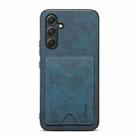 For Samsung Galaxy A54 5G Denior PU Back Cover Card Slot Holder Phone Case(Blue) - 1