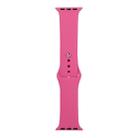 For Apple Watch Series 9&8&7 41mm / SE 3&SE 2&6&SE&5&4 40mm / 3&2&1 38mm Silicone Watch Band, Short Section (Female)(Dragon Fruit) - 1