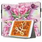 For iPad mini 5 / 4 / 3 / 2 / 1 Painted Leather Smart Tablet Case(Rose Butterfly) - 1
