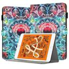 For iPad mini 5 / 4 / 3 / 2 / 1 Painted Leather Smart Tablet Case(Mandalas) - 1