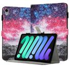 For iPad mini 6 Painted Leather Smart Tablet Case(Starry Sky Cat) - 1