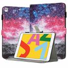 For iPad 10.2 2021 / 2020 Painted Leather Smart Tablet Case(Starry Sky Cat) - 1