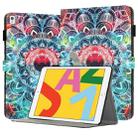 For iPad 10.2 2021 / 2020 Painted Leather Smart Tablet Case(Mandalas) - 1