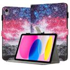 For iPad 10th Gen 10.9 2022 Painted Leather Smart Tablet Case(Starry Sky Cat) - 1