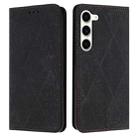 For Samsung Galaxy S23 5G Ethnic Embossed Adsorption Leather Phone Case(Black) - 1