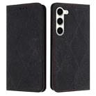 For Samsung Galaxy S23+ 5G Ethnic Embossed Adsorption Leather Phone Case(Black) - 1