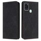 For Samsung Galaxy A21s Ethnic Embossed Adsorption Leather Phone Case(Black) - 1