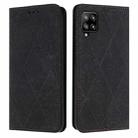 For Samsung Galaxy A42 5G Ethnic Embossed Adsorption Leather Phone Case(Black) - 1