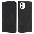 For iPhone 11 Ethnic Embossed Adsorption Leather Phone Case(Black) - 1