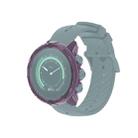 For Suunto 9 Transparent TPU Silicone Watch Case(Transparent Purple) - 1