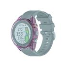 For Garmin Approach S62 Transparent TPU Silicone Watch Case(Transparent Purple) - 1