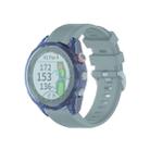 For Garmin Approach S62 Transparent TPU Silicone Watch Case(Transparent Blue) - 1