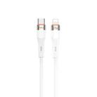 TOTU CB-2 Series USB-C / Type-C to 8 Pin Aluminum Alloy Skin Feel Data Cable, Length:1m(White) - 1