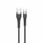 TOTU CB-2 Series USB to Type-C Aluminum Alloy Skin Feel Data Cable, Length:2m(Black) - 1